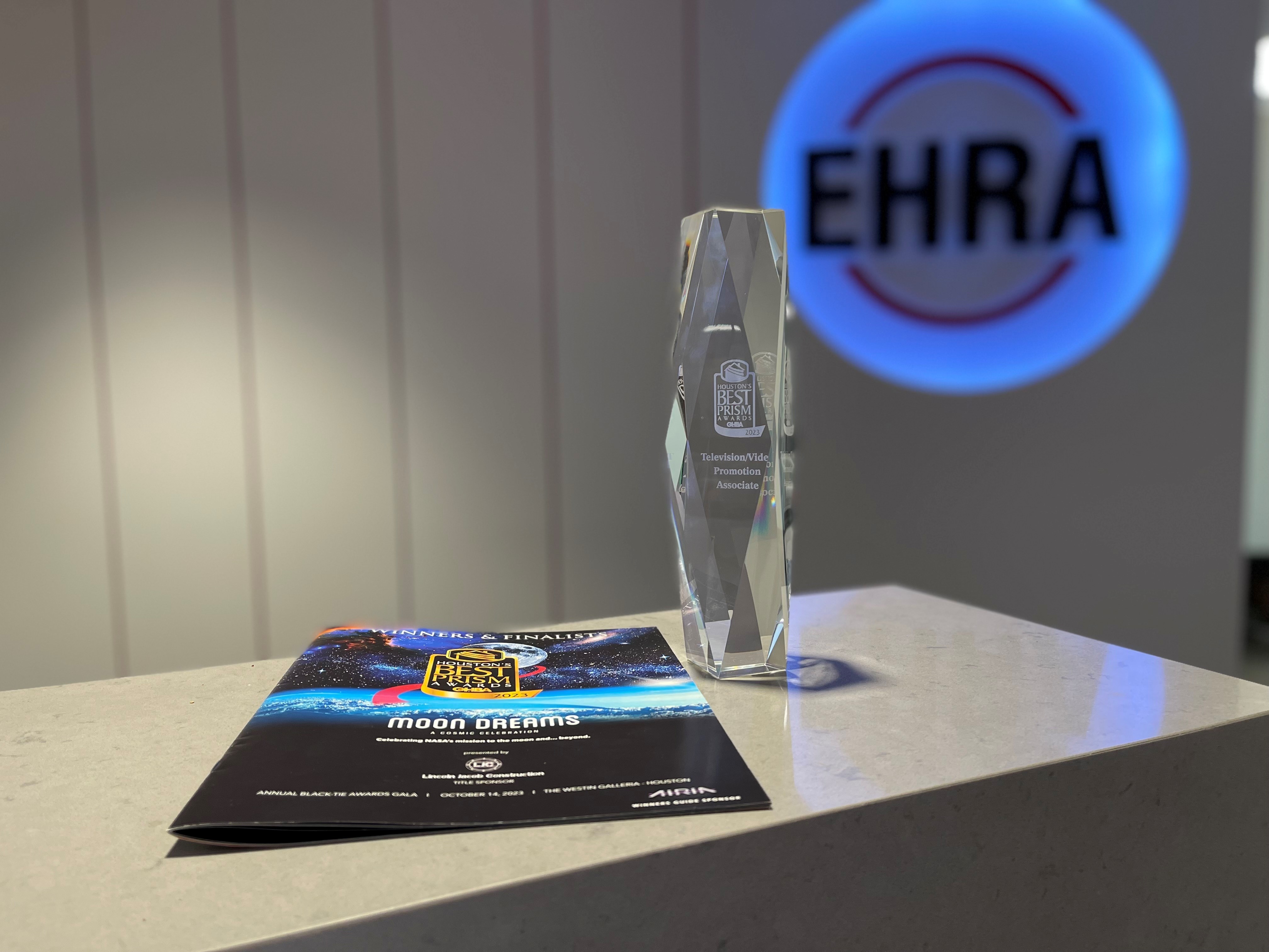EHRA's Marketing Team Receives Award at Houston's Best PRISM Awards